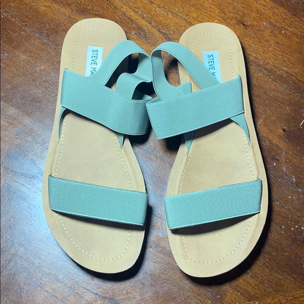 Sage green Steve Madden sandals
